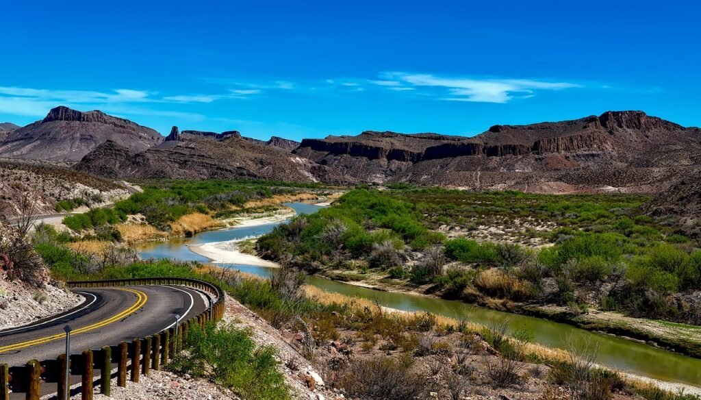 rio grande river, texas, big bend national park, landscape, mountains, hdr, sky, clouds, nature, outside, country, countryside, texas, texas, texas, texas, texas