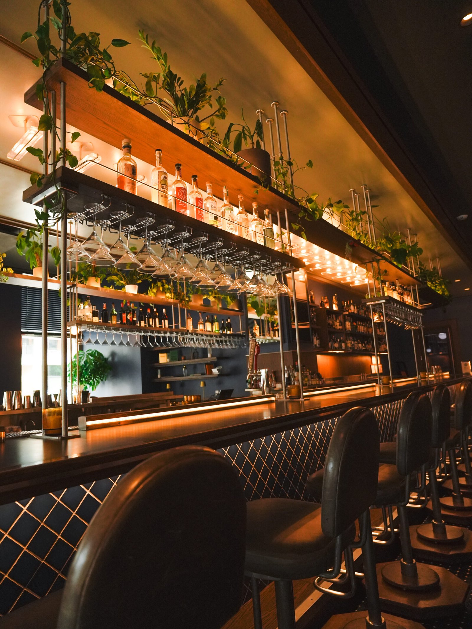 Professional hotel photography by Eyes of Chelsea of a hotel bar in Austin TX