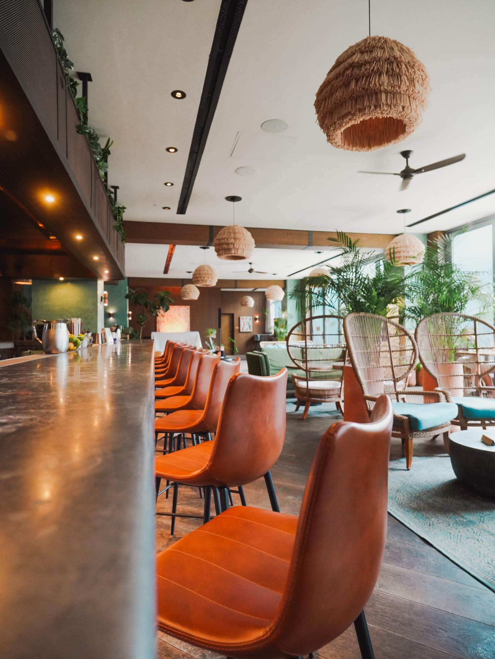 Professional hotel photography by Eyes of Chelsea of a hotel restaurant in Austin TX